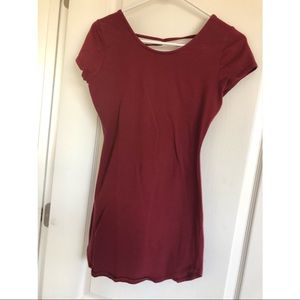 Mini Burgundy Dress